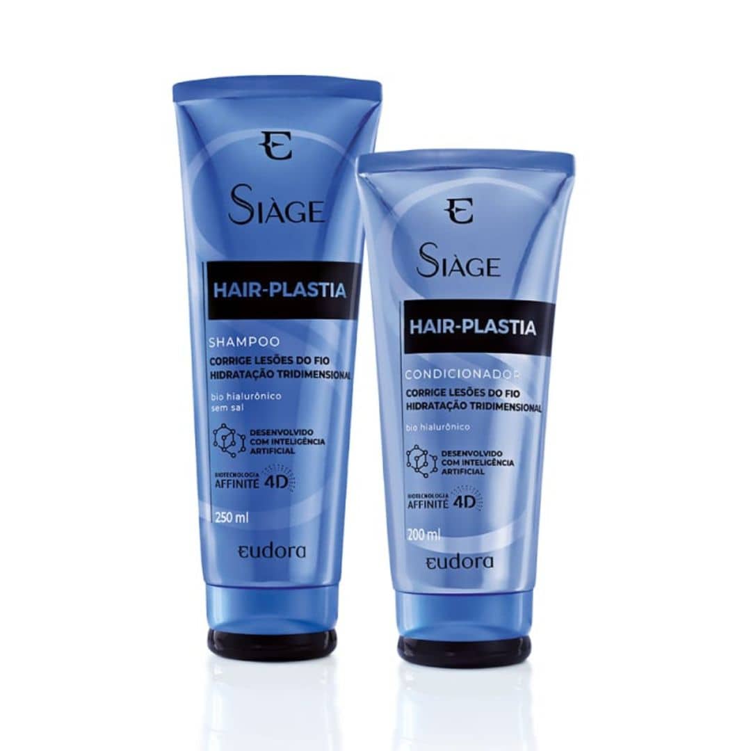 Shampoo + Condicionador HAIR-PLASTIA - Eudora - Preto - Visão 1
