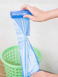 100pcs Colored Disposable Plastic Bags, Thick Garbage Bags Suitable For Hotels, Kitchens, Dormitories - Multicolor - View 6