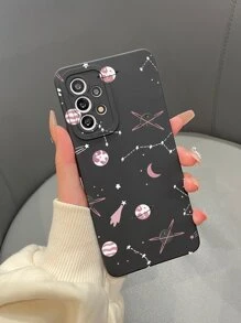Cartoon Planet Printed Soft Phone Case, Compatible With Samsung A52, A32-5g, A53-5g, S23, S23+, S23u, S22u, A13-4g, M33-5g, A33-5g, S20fe, S21fe, A23-5g And Other Apple Models,International Version, Not The Domestic Version - Multicolor - View 2