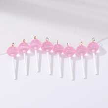 8 chiếc Mặt dây chuyền dễ thương DIY Trang sức thời trang dành cho nữ, đeo hàng ngày - Hồng - Xem 4