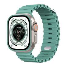 St.siabe1入組女士和男士時尚柔軟舒適矽膠手錶兼容Apple Watch錶帶38mm40mm41mm45mm44mm42mm49mm皮帶，運動腕帶替換錶帶兼容Apple Watch Ultra系列SE/8/7/6/5/4/3/2/1智能手錶錶帶配件 - 綠色 - 查看 1