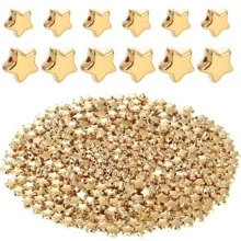 400pcs/set Star Shaped DIY Bead - 200 gold & 200 silver - View 8