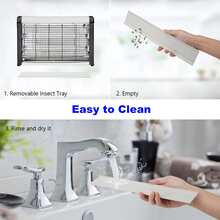 Electric Bug Zapper, Indoor Insect Killer, 20W Fly Mosquito Killer For Home Restaurants Kitchen, Easy To Clean, With Removable Washable Tray - 20W - View 7
