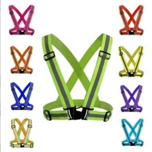 1pc Outdoor Sports Reflective Shoulder Strap Night Running Protective Vest Elastic Strap Shirt Cycling Safety Reflective Gear - Multicolor - View 1