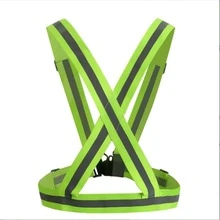 1pc Outdoor Sports Reflective Shoulder Strap Night Running Protective Vest Elastic Strap Shirt Cycling Safety Reflective Gear - Multicolor - View 5