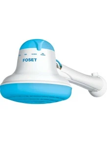 Regadera eléctrica de 4 temperaturas., 6-1/2", Azul, 40239 Foset - Azul - Ver 1