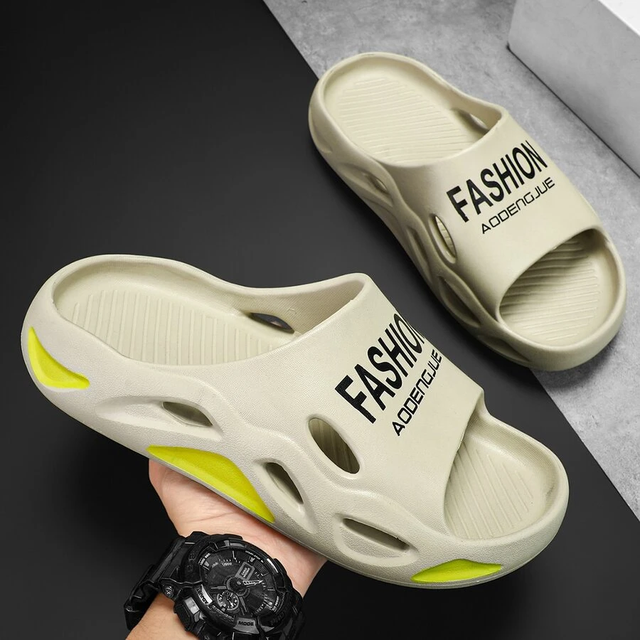 Không giới tính Trong nhà/Ngoài trời Nhẹ Và EVA mềm Chất liệu Dép đi trong nhà , Giải trí Phong cách - Màu vàng - Xem 1