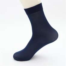 Calcetines 10 de azul marino ultra delgado transpirable unicolor , verano - Azul Marino - Ver 1