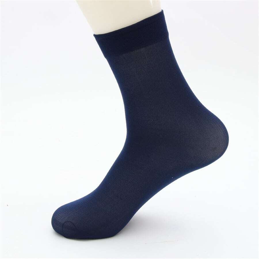Calcetines 10 de azul marino ultra delgado transpirable unicolor , verano - Azul Marino - Ver 1