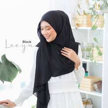 Women's Solid Color Muslim Hijab Head Scarf For Daily Life - Black - View 1