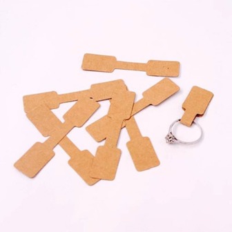 100入組首飾類標籤帶膠黏劑,DIY首飾製作,黏貼標籤適用於環,銀手鍊,項鍊和