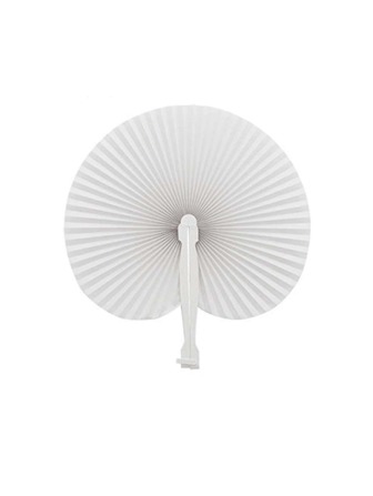 一的白色歐式圓形婚禮手持扇適合婚禮裝飾用品