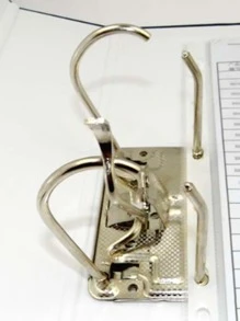 1pc A4 Loose-leaf File Folder For Office Supplies - Black - View 3