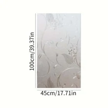 1 Roll Privacy Window Film For Glass Windows, Electrostatic Removable Cover For Home Bathroom Doors And Windows, Non-Adhesive,Stickers,Wall Decal, Vinyl Decal For Home Decorations,Spring Decoration Items Refresh Your Home,Rama Decoration Stickers Gifts Birthday Graduation