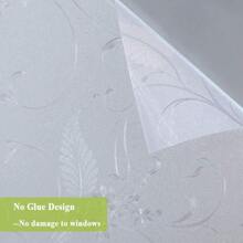 1 Roll Privacy Window Film For Glass Windows, Electrostatic Removable Cover For Home Bathroom Doors And Windows, Non-Adhesive,Stickers,Wall Decal, Vinyl Decal For Home Decorations,Spring Decoration Items Refresh Your Home,Rama Decoration Stickers Gifts Birthday Graduation