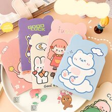4 cái/bộ Phim hoạt hình dễ thương Mini Quyển sổ Đối với Sinh viên , Học tập Và Văn phòng , Màu sắc tùy ý Và Phong cách - Nhiều màu - Xem 3
