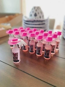 10pcs Mini Cowboy & Straw Hat Bottle Decorations - Pink - View 5