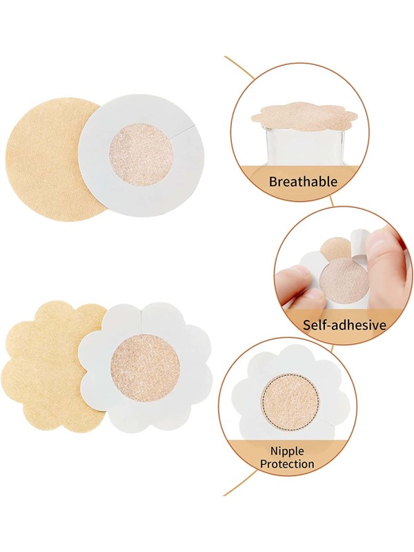 50 PCS Invisible Nipple Tape Disposable Nipple Pad Tapes Nipple Cover