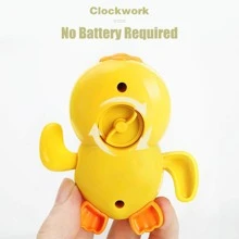 1 pieza Juguete resorte motorizado nadar pato bañera - Amarillo - Ver 3