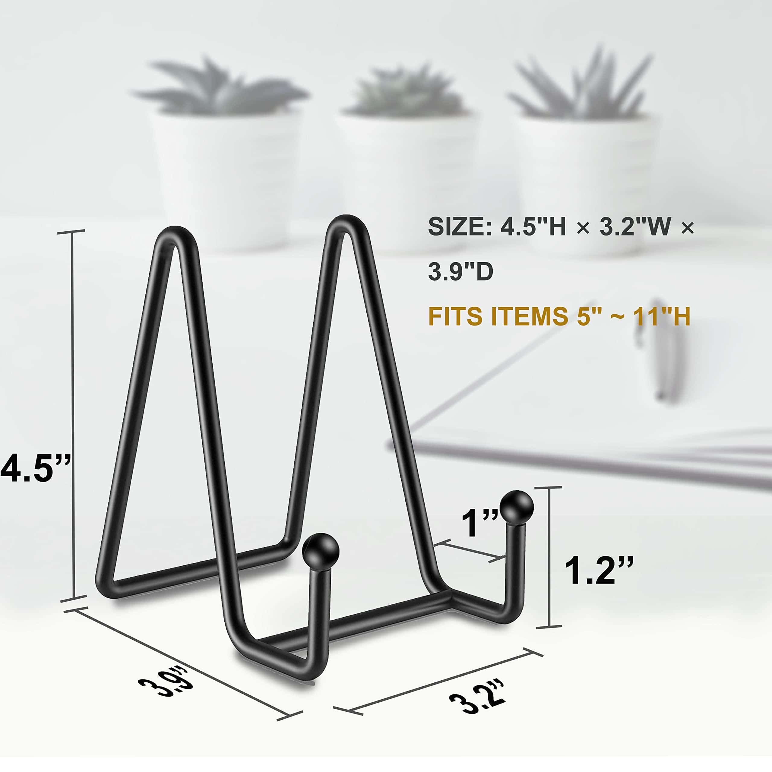 Black Iron Easel Plate Display Photo Holder Stand Plate Stands for