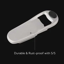 1入組不銹鋼開瓶器帶磁性特點,方便適用於使用和收納冰箱 - 黑色 - 查看 6
