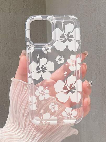 Daisy Floral Inflatable Pressed Flower Pattern Phone Case Compatible With Apple IPhones