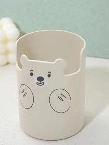 1个随机小熊图案化妆刷收纳包，房间装饰，包包，化妆包，梳妆台，旅行，化妆包，旅行必备，收纳包，储物，旅行必备，化妆品收纳包，化妆包，化妆品收纳包，收纳包，洗漱包，桌面收纳包，化妆品包，化妆袋，化妆品收纳，梳妆台配件，化妆袋，化妆包，珠宝盒，收纳袋，化妆刷架，刷架，香水收纳包，收纳袋，女士礼物，圣诞礼物，女士礼物创意 - 白色 - 查看 6