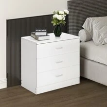 Modern Simple 3-Drawer Dresser - trắng - Xem 2