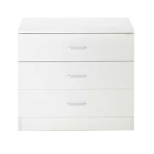 Modern Simple 3-Drawer Dresser - trắng - Xem 4