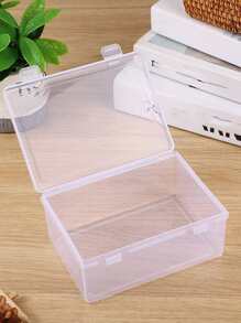 1 pieza transparente con clip Caja de almacenamiento , portátil clasificación Contenedor con Tapa para Juguetes , , con pequeño en diferentes tamaños ( grande , medio , pequeño ) - transparente - Ver 7