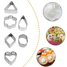 30 szt. Foremek do ciastek i kremówki, Okrągłe foremki do ciastek w kształcie kropli wody, w kształcie serca, w gwiazdki i kwiatki, w geometryczne wzory, Mini zestaw foremek do ciastek do samodzielnego pieczenia, kanapki, owoce ze stali nierdzewnej, 10 kształtów