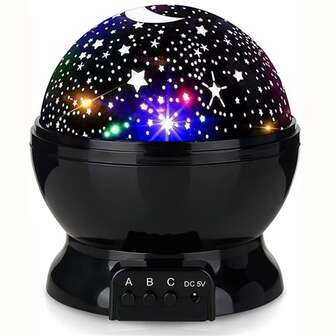 con estrella Iluminación Proyector , luna & estrellas cielo Lámpara de proyección , 360 grados rotación cielo estrellado lámpara , 8 Luz modos Lámpara decorativa , perfecto para festival Suministros para la fiesta con regalos