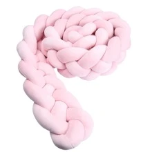 3.6m Four-strand Mixed-color Infant Braided Crib Bumper
