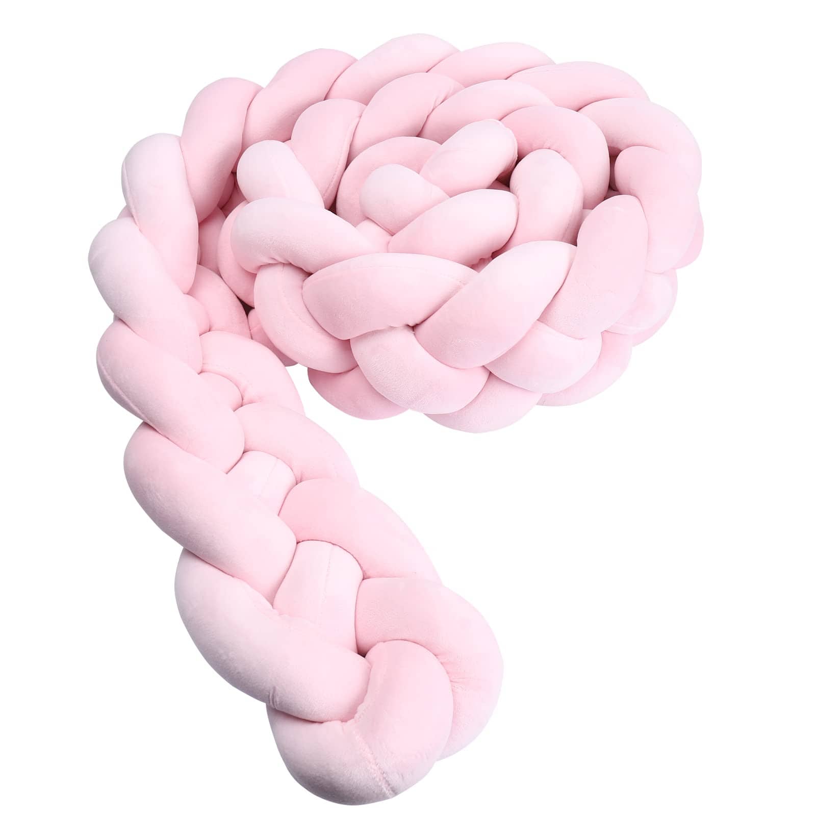 3.6m Four-strand Mixed-color Infant Braided Crib Bumper