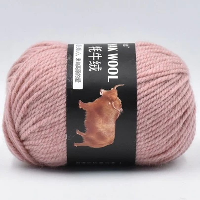 精纺中粗线混纺柔软婴儿美利奴羊毛纱牦牛绒手工编织用 3.5 毫米钩针 100 克/球