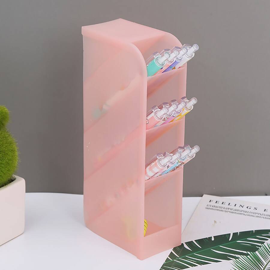 1入組粉色傾斜筆筒 - 粉色 - 查看 1
