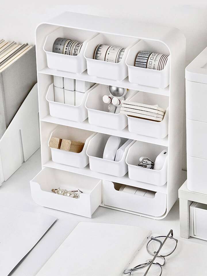 サイズ、デザインオーダー可！○6段カップボードW64○シャビーホワイト