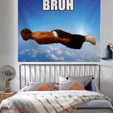 1pc Fun And Simple Home Decor Tapestry - Pink - View 3