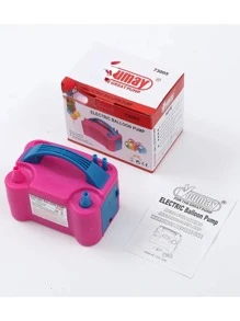 BOMBA ELECTRICA PARA INFLAR GLOBOS DOBLE VALVULA Inflador de Globos 110V - Rosa - Ver 2