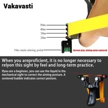 1pc Horizontal Laser-Targeting Slingshot, Suitable For Outdoor Shooting Fun And Hunting Games, Serves As A Party Favor For Outdoor Slingshot Enthusiasts. It Features A Stone Thrower Launcher, Rubber Band Launcher, Throwing Device, And Propulsion Device. - Blue - View 3
