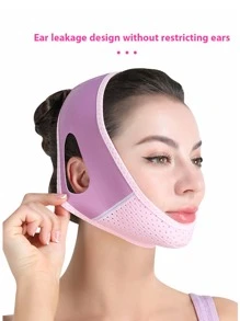 1 pièce Design V Visage Minceur Sangle , Anti-Ronflement Double Couches Menton Levage Ceinture , Peau Levage Contraction Bandage