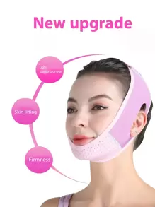 1 pièce Design V Visage Minceur Sangle , Anti-Ronflement Double Couches Menton Levage Ceinture , Peau Levage Contraction Bandage