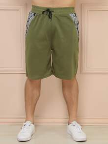 Men Shorts - Army Green - View 1