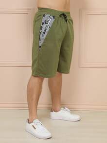 Men Shorts - Army Green - View 3