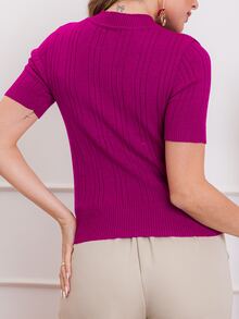 Women Sweaters - 紫色 - 查看 4