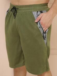 Men Shorts - Army Green - View 5
