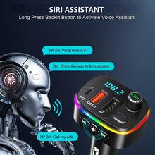 Letter Graphic Car Charger With Wireless FM Transmitter - Black - View 2