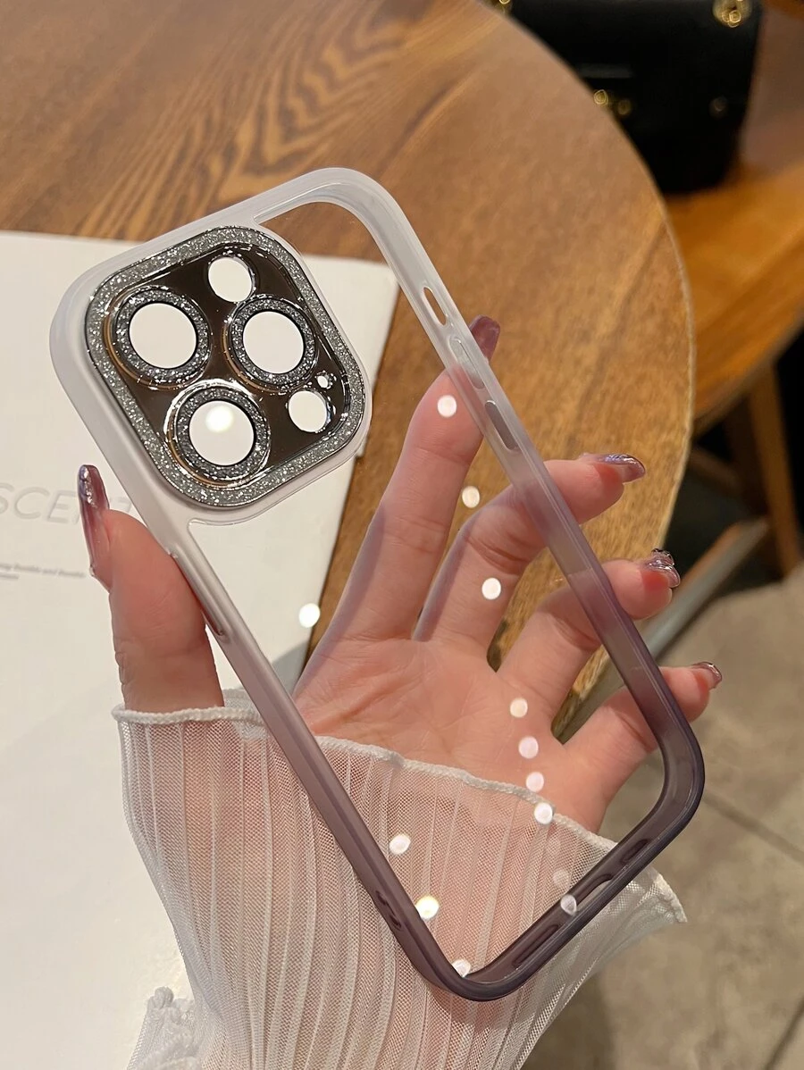 Transparente Handyhülle mit Kontrast Rahmen, - Schwarz - Übersicht 1