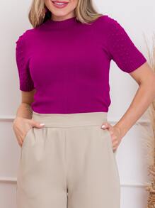 Women Sweaters - Màu tím - Xem 3