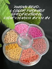 6色米珠帶免費釣魚線套裝，0.009英寸 - 彩色 - 查看 5